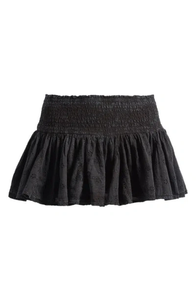 Bdg Urban Outfitters Immy Cotton Miniskirt With Built-in Shorts In Black