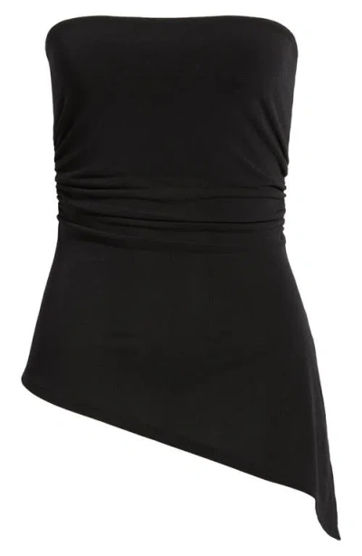 Bdg Urban Outfitters Ines Asymmetric Hem Bandeau Top In Black