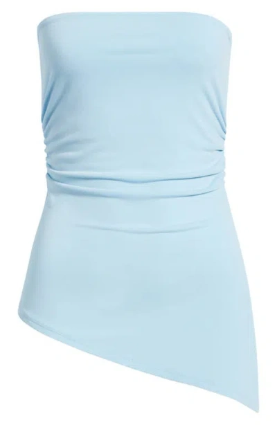 Bdg Urban Outfitters Ines Asymmetric Hem Bandeau Top In Blue