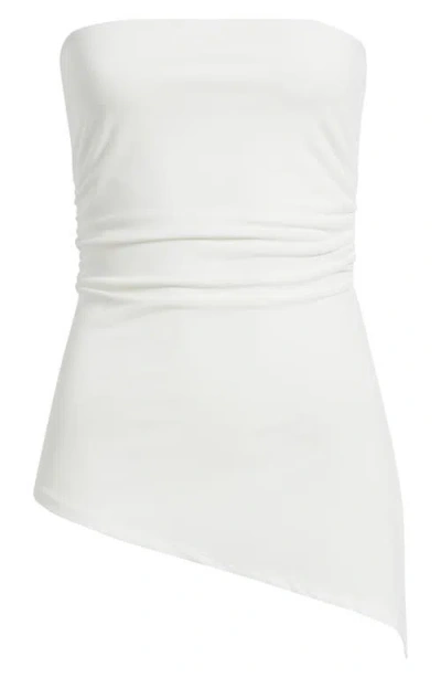 Bdg Urban Outfitters Ines Asymmetric Hem Bandeau Top In White