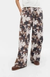Bdg Urban Outfitters Jaya Cow Print Wide Leg Jeans In Multi