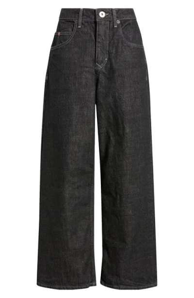 Bdg Urban Outfitters Jaya Low Rise Wide Leg Jeans In Black