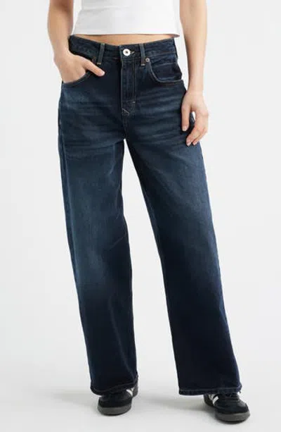 Bdg Urban Outfitters Jaya Low Rise Wide Leg Jeans In Blue
