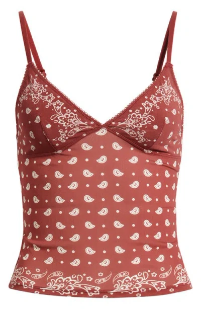 Bdg Urban Outfitters Je T'aime Camisole In Red