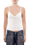 Bdg Urban Outfitters Love Pointelle Cotton Camisole In White