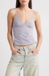 Bdg Urban Outfitters Je T'aime Floral Embroidered Camisole In Lilac
