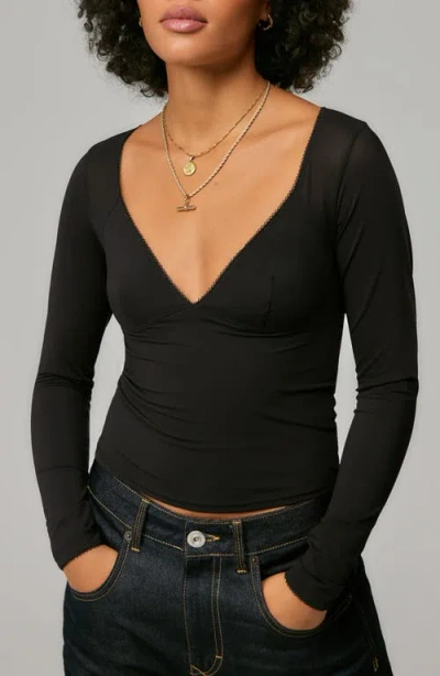 Bdg Urban Outfitters Je T'aime Long Sleeve Top In Multi