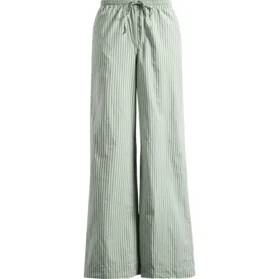 Bdg Urban Outfitters Joey Stripe Cotton Drawstring Waist Pants In Green