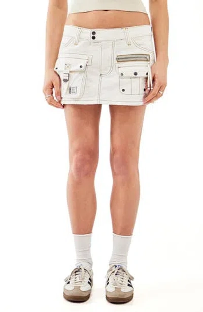 Bdg Urban Outfitters Julia Cargo Miniskirt In White