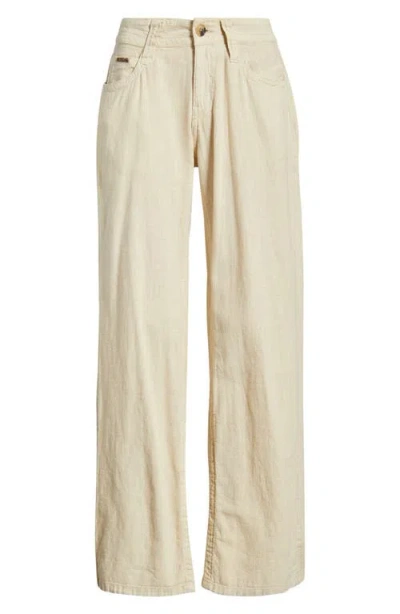 Bdg Urban Outfitters Kayla Linen & Cotton Five-pocket Pants In Neutral