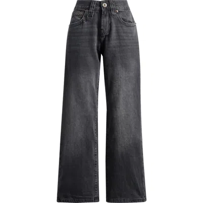 Bdg Urban Outfitters Kayla Low Rider Wide Leg Jeans In Black