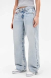 Bdg Urban Outfitters Kayla Low Rise Wide Leg Jeans In Bleach
