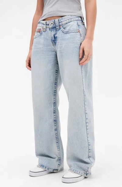 Bdg Urban Outfitters Kayla Low Rise Wide Leg Jeans In Bleach