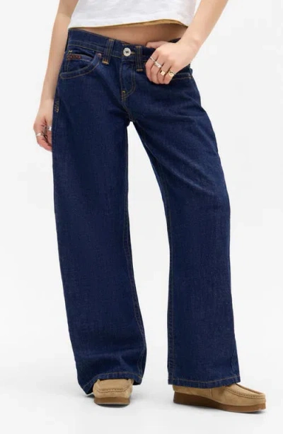 Bdg Urban Outfitters Kayla Low Rise Wide Leg Jeans In Blue