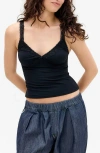 Bdg Urban Outfitters Lace Trim Camisole In Black
