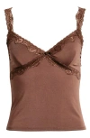 Bdg Urban Outfitters Lace Trim Camisole In Brown