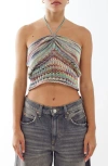 BDG URBAN OUTFITTERS LADDERED BANDEAU TOP