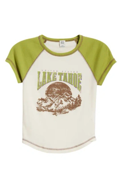 Bdg Urban Outfitters Lake Tahoe Raglan Graphic T-shirt In Green