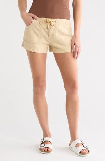 Bdg Urban Outfitters Linen & Cotton Shorts In White