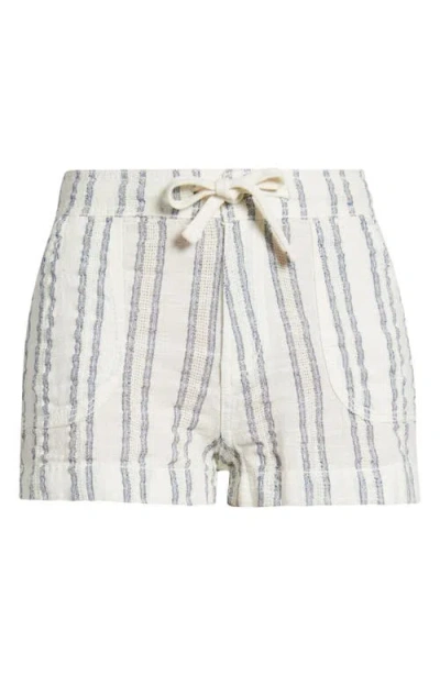 Bdg Urban Outfitters Linen & Cotton Shorts In Off White Stripe