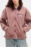 Bdg Urban Outfitters Luca Canvas Chore Jacket In Dusty Pink