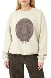 Bdg Urban Outfitters Lucky Graphic Sweatshirt In Dirty Ecru