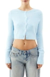 Bdg Urban Outfitters Molly Crop Cardigan In Blue