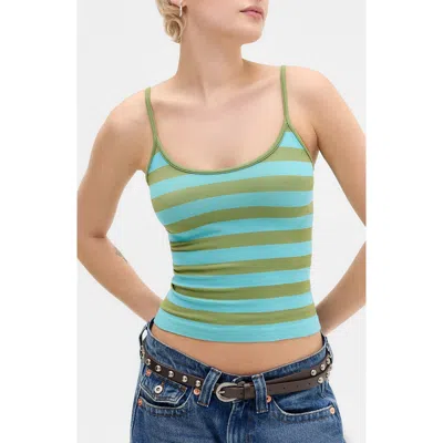 Bdg Urban Outfitters Molly Stripe Camisole In Green