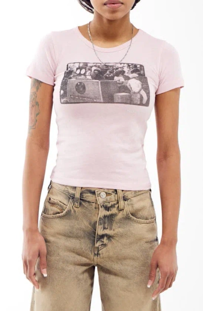 Bdg Urban Outfitters Museum Of Youth Culture Cotton Baby Tee In Pink