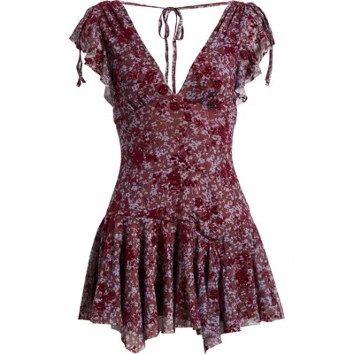 Bdg Urban Outfitters Naomi Mesh Minidress In Purple