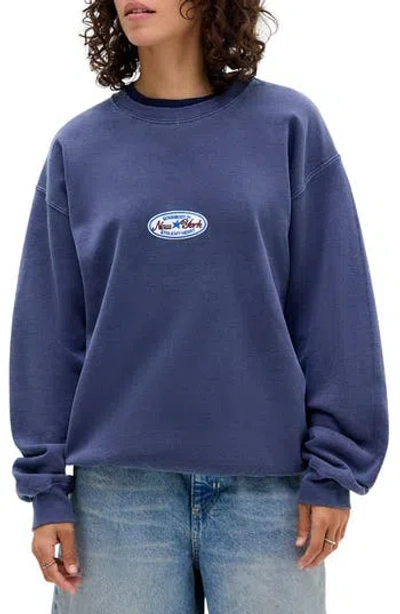 Bdg Urban Outfitters New York Badge Sweatshirt In Blue