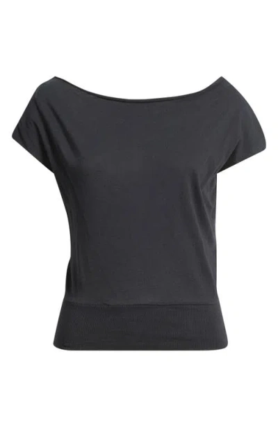 Bdg Urban Outfitters Off The Shoulder Banded Top In Black