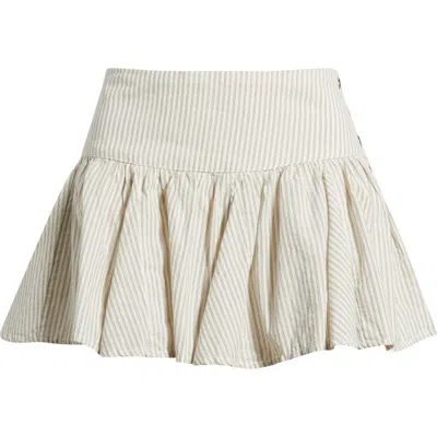 Bdg Urban Outfitters Olga Stripe Cotton Miniskirt In Multi