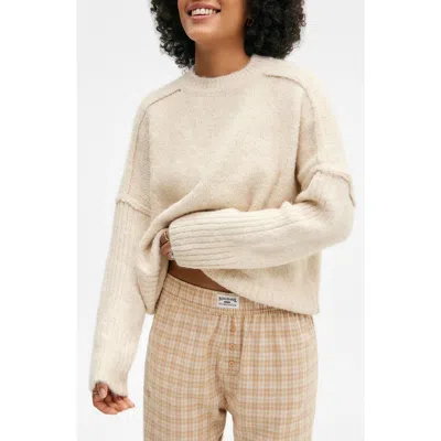 Bdg Urban Outfitters Oslo Crewneck Sweater In White