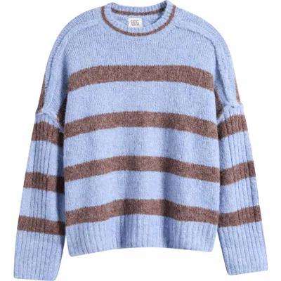 Bdg Urban Outfitters Oslo Stripe Crewneck Sweater In Blue