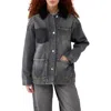 Bdg Urban Outfitters Oversize Herringbone Stripe Denim Jacket