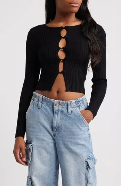 Bdg Urban Outfitters Peyton Button-up Cardigan In Black