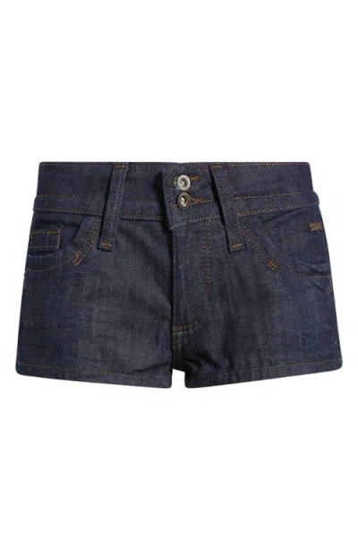 Bdg Urban Outfitters Piper Low Rise Denim Shorts In Blue