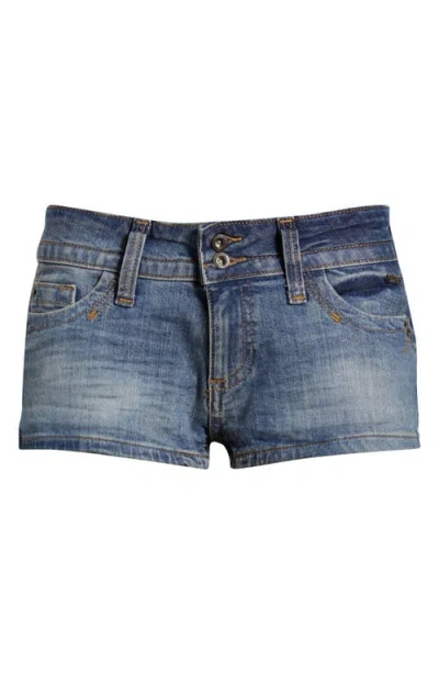 Bdg Urban Outfitters Piper Low Rise Denim Shorts In Blue