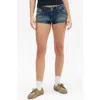 Bdg Urban Outfitters Piper Low Rise Denim Shorts In Dark Vintage