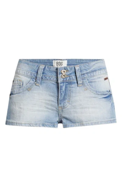 Bdg Urban Outfitters Piper Low Rise Denim Shorts In Light Vintage