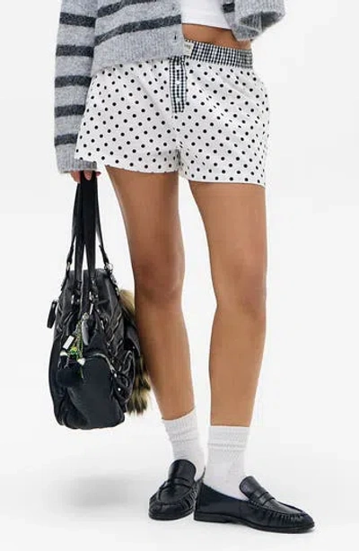 Bdg Urban Outfitters Polka Dot Contrast Boxer Shorts In Multi