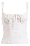 Bdg Urban Outfitters Prairie Linen Blend Tank In White
