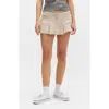 Bdg Urban Outfitters Ruby Pleated Linen Skort In Gray