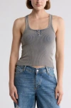 Bdg Urban Outfitters Ryan Henley Rib Tank Top In Gray