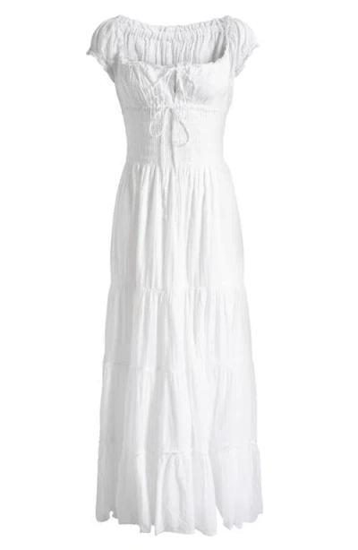 Bdg Urban Outfitters Sienna Smocked Cotton Maxi Dress