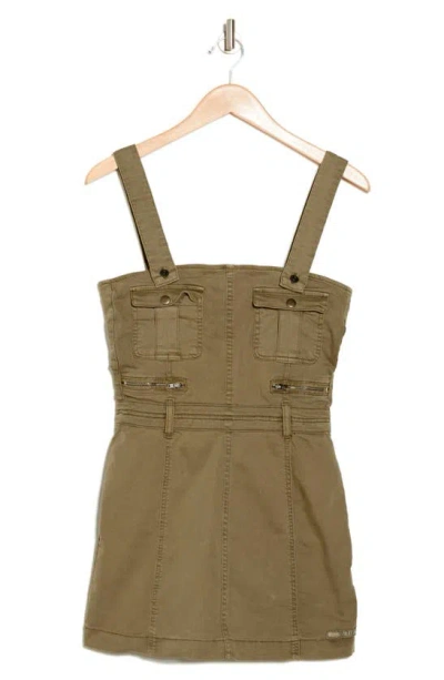 Bdg Urban Outfitters Sleeveless Utility Minidress In Chocolate