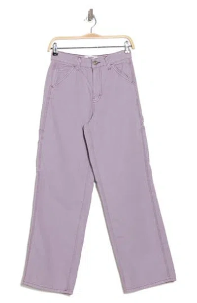 Bdg Urban Outfitters Straight Leg Carpenter Jeans In Washed Lilac