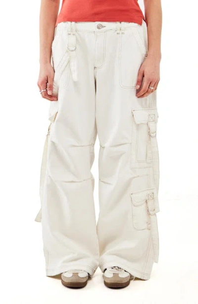 Bdg Urban Outfitters Strappy Cargo Pants In Ecru