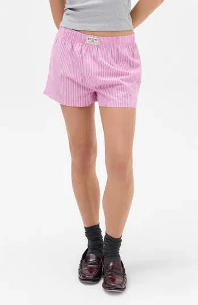 Bdg Urban Outfitters Stripe Cotton Boxers In Pink